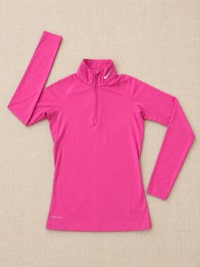 Nike Pro Combat Therma-FIT 1/4 Zip Running Pullover Pink Women’s Small